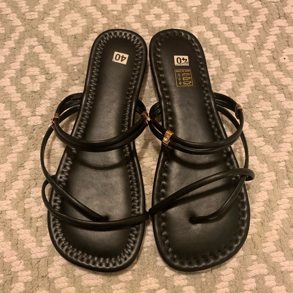 Thin Strap Two Way Wear Thong Sandals
